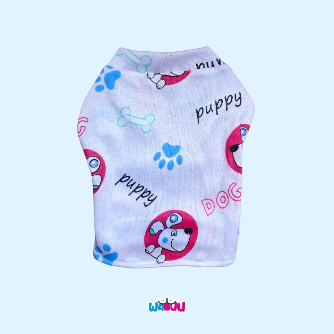 sueter de perritos huella azules para perros y gatos Wauu Dog