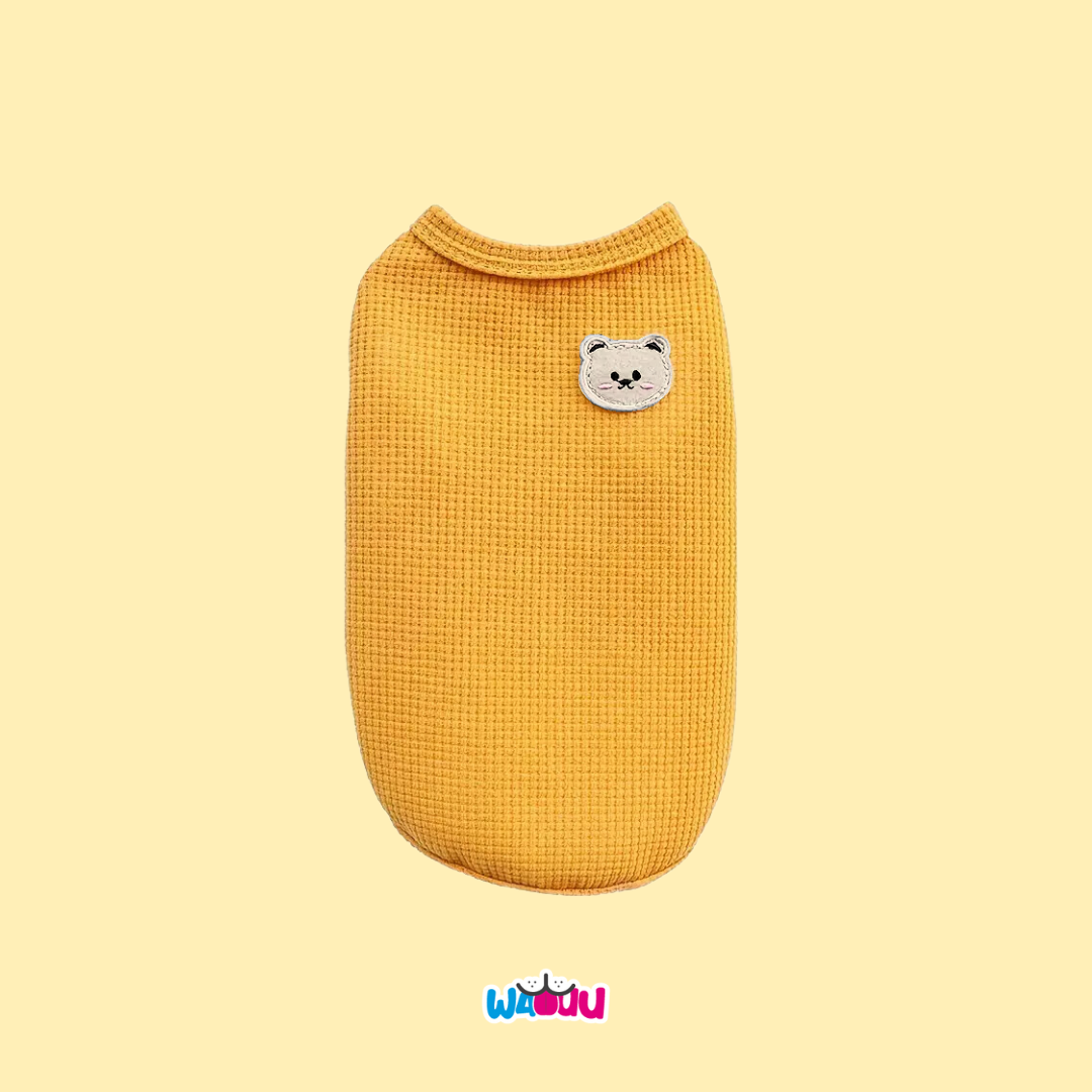 Sueter oso amarillo para perros y gatos Wauu Dog